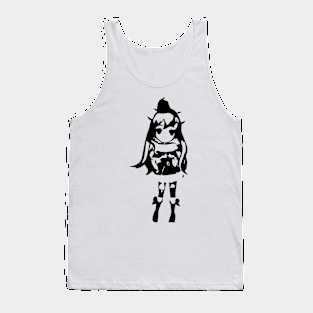 Ellia (Santa girl) minimal silhouette white Tank Top